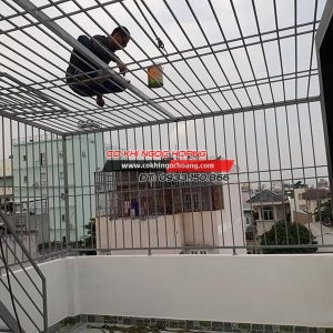Làm Khung Sắt Bảo Vệ Tại Bến Cát