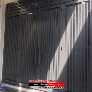 Mẫu Cửa Cổng Sắt Hộp 4 Cánh Đẹp