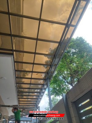 Thi công mái nhựa poly tại Long Thành Đồng Nai