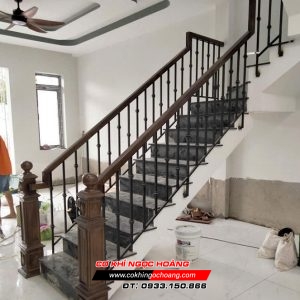 Làm lan can cầu thang sắt tại Thuận An