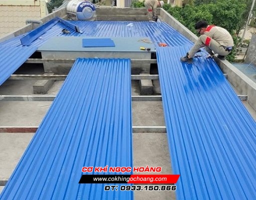 Lợp mái tôn chống thấm sân thượng tại Gò Vấp