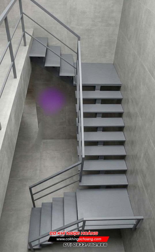 Làm cầu thang sắt tại Bàu Bàng