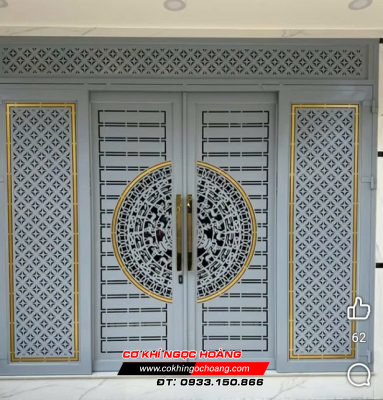 Làm cửa cổng sắt trượt quay tại Quận 10